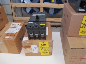 BREAKER, CIRCUIT TYPE, THERMAL MAGNETIC KIND, CURRENT LIMITING OTHER, 150 AMP RATING, 600 VOLT RATING, 3 POLE. PART # KIP36150 (W-44) LOADING & HANDLING FEE $5-